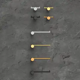 Крючок AVS Slimmer, белый матовый, двойной