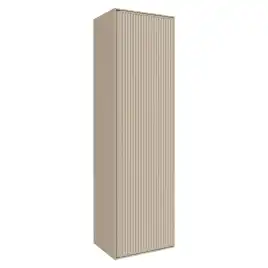 Шкаф-пенал для ванной Grossman Кристалл 35 подвесной, бежевый матовый (303544)