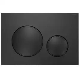 Кнопка смыва AZARIO NEW AZ-017.04 двойная, пластик, черный матовый