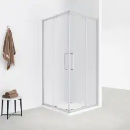 Душевой уголок Loranto 120х80 CS-AB01S-128, профиль сатин, стекло Прозрачное