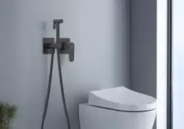 Гигиенический душ со смесителем Aquatek AQ1220MB однорычажный, Черный