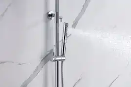 Душевая система Allen Brau Priority 5.31A10-00 для ванны с изливом, верхний и ручной душ, Хром