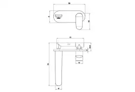 Смеситель для раковины Aquatek Ника AQ1813BGM, Оружейная сталь