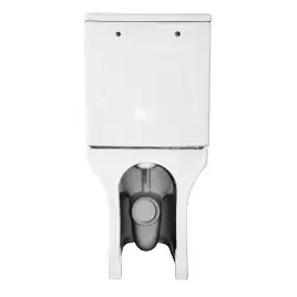 Унитаз-компакт Azario Ambra AZ-848 напольный, безободковый, в комплекте с бачком и сиденьем микролифт, Белый глянцевый