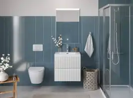 Тумба под раковину BelBagno UNO-700-2C-SO-BO подвесная, Bianco Opaco