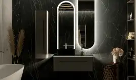 Тумба под раковину Jorno SHINE 100 Shi.01.100-M/P/A Серый антрацит