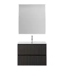 Тумба под раковину BelBagno UNO-MINI-800-2C-SO-GSO подвесная, Темно-Серый Матовый