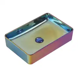 Раковина накладная ABBER RECHTECK 51х34,5х11 AC2207Regen, прямоугольная, хамелеон