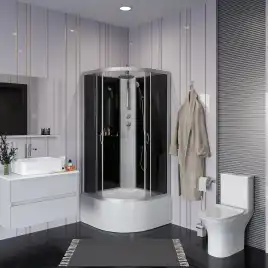 Душевая кабина Niagara Classic 90х90х210 NG-2508-14BKT высокий поддон, без гидромассажа, 25081434BKT