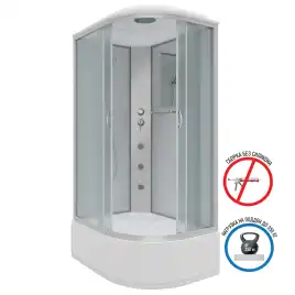 Душевая кабина Niagara Classic 120х80х215 NG-2310-14LG высокий поддон, с гидромассажем, 23101424LG