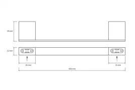 Полотенцедержатель 60 см BEMETA VIA хром 135004042