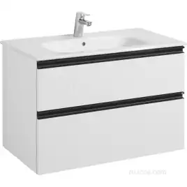 Тумбы под раковину Roca Domi 80 A857459806 подвесная, цвет, Белый глянец