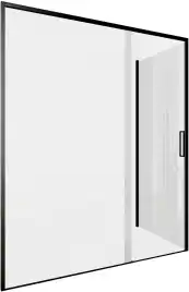 Душевой уголок Aquanet Pleasure Evo 160x80 AE65-160x80-BT профиль черный, прозрачное стекло