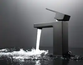 Смеситель для раковины Abber Daheim AF8210B, однорычажный, цвет Черный матовый