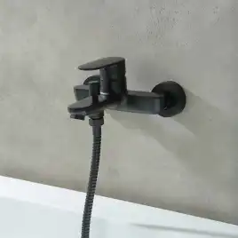 Смеситель для ванны Aquatek Ника AQ1840MB, Черный матовый