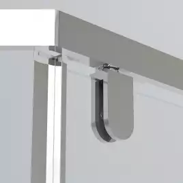 Душевой уголок Vincea Stresa 100х100 VSP-1S100CLB, профиль черный, стекло Прозрачное