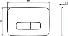 Механическая панель смыва Ideal Standard OLEAS™ M3 R0123AA