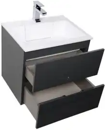 Тумба под раковину Aquanet Алвита 60 серый антрацит 183991