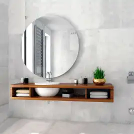 Зеркало Azario Саванна D100 LED-00002465 с подстветкой, сенсорный выключатель с функцией диммера