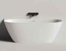 Ванна Salini SOFIA WALL 180х85 102513G из материала S-Sense, Белая глянцевая