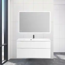 Тумба под раковину BelBagno MARINO-H60-1000-2C-SO-BL-P подвесная Bianco Lucido