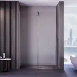 Душевая дверь Veconi Premium Trento PTDW-50GR 110 см, PTDW-50GR-110-01-C4, профиль Брашированный графит, стекло Прозрачное