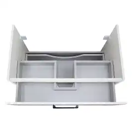 Тумба с раковиной Azario Ника 80 CS00091369, подвесная, Белая глянцевая