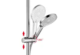 Душевая система Aquatek ЛУГАНО AQ2740CR, Хром