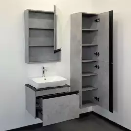 Тумба с умывальником Comforty Эдинбург 60 Бетон светлый, 00-00001928