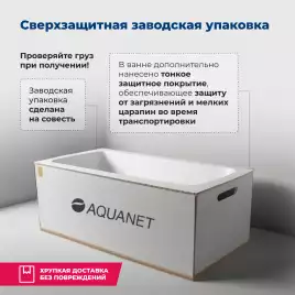 Акриловая ванна Aquanet Palau 140x140, 205535