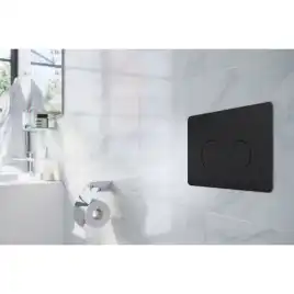 Кнопка смыва AZARIO AZ-8200-0087/AZ-P57-0190 двойная, круглая, цвет черный