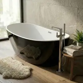 Акриловая ванна Azario EASTON 180x82 AZ-1337B, отдельностоящая, черная