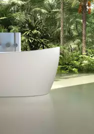 Ванна из искусственного камня Vincea 170х80 VBT-6S03MW отдельностоящая, Белая матовая