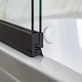 Шторка на ванну AVS Слайдер Плюс 80 профиль черный, стекло прозрачное, 803-0011-150-82-BM-T