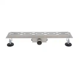 Душевой лоток Azario 60 см AZT2FT01600 с перфорированной решеткой, Хром матовый