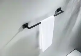 Держатель полотенец 450 мм Aquatek Либра AQ4320MB, Черный матовый