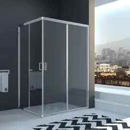 Душевой уголок Veconi Rovigo RV-10 100х80х195, профиль Хром, стекло прозрачное (RV10-10080-01-C5)