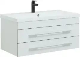 Тумба под раковину Aquanet Верона 90 белый (подвесная 2 ящика) 172335