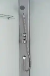 Душевая кабина Loranto 100х80 CS-5180-13R F, низкий поддон, цвет профиля сатин