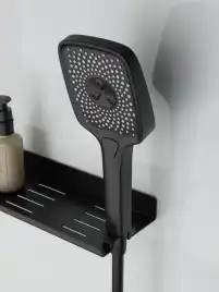 Душевая кабина BelBagno UNO-CAB-A-1-90-C-NERO-Bi-TOP-L , левая, профиль черный матовый