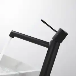 Смеситель для накладной раковины Vincea Desire VBF-1D2MB однорычажный, черный