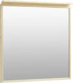 Зеркало Allen Brau Priority 80х75 1.31015.03 с подстветкой, сенсорный выключатель, Латунь