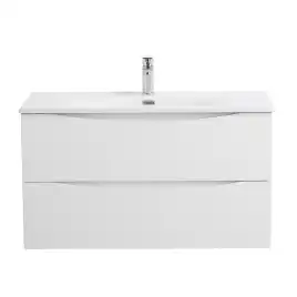 Тумба под раковину BelBagno MARINO-CER-N-1000-2C-SO-BO-P подвесная Bianco Opaco