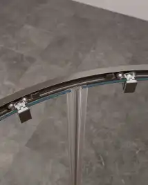 Душевой уголок CEZARES MOLVENO-RH-2-120/90-C-GM-IV стекло Прозрачное, профиль Оружейная сталь