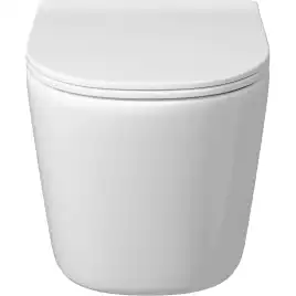 Подвесной унитаз Grossman GR-4477SQ безободковый, смыв торнадо, Белый глянцевый