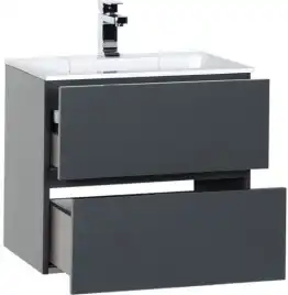 Тумба под раковину Aquanet Алвита 60 серый антрацит 183991