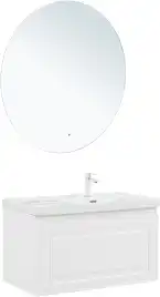 Тумба под раковину Aquanet Агата 90 белый сатин, 345482