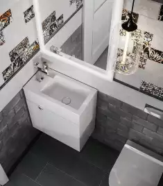 Раковина KERAMA MARAZZI LATO встраиваемая сверху, 50 см, белая глянцевая, LA.wb.50