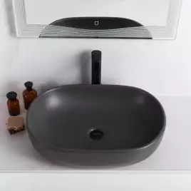 Раковина накладная BelBagno 600х420х140 BB1084-H311, цвет Серый