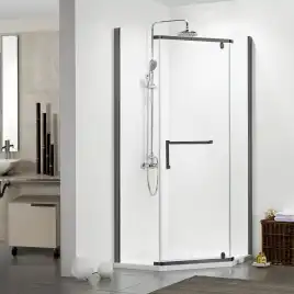 Душевой уголок Azario Edmonton 90х90х200 AZ-NNC3231-1 900 BLACK профиль Черный, стекло Прозрачное